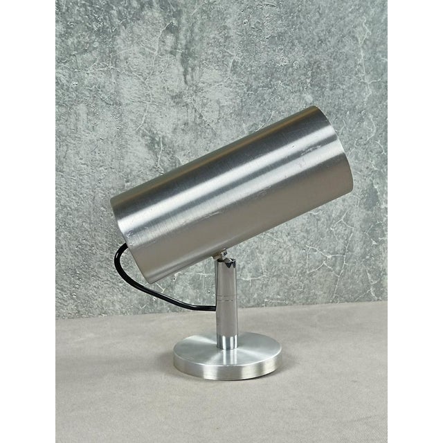 Cylindrical Wall Spotlight in Brushed Stainless Steel, 1970s For Sale - Image 13 of 13