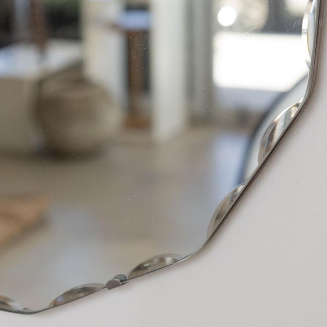 1930s French Art Deco Circular Beveled Mirror For Sale - Image 11 of 11