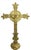 Religious Early 20th Century Bronze & Brass Church Processional Cross Antique Altar Crucifix For Sale - Image 3 of 14