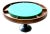 Antique Poker Table W/ Dining Table Cover For Sale