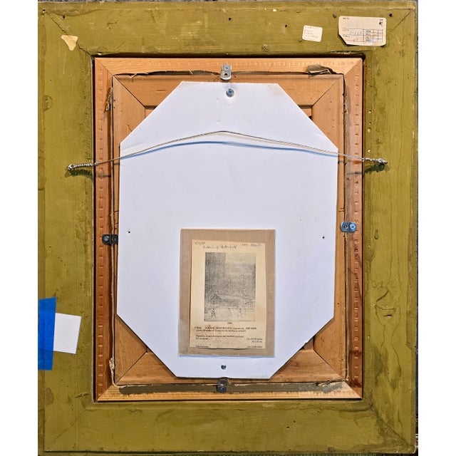 Johann Berthelsen -St. Paul in the Snow -New York City-1930s Oil Painting For Sale - Image 10 of 11