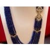 1000 Ct Natural Tanzanite Bead Five Strand Necklace + 4.5 Ct Diamond 14 K Y Gold For Sale - Image 16 of 18