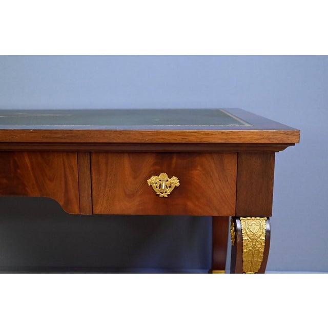 Egyptian Revival Style Mahogany Desk For Sale - Image 12 of 18