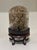 Cabinet of Curiosities Glass Cloche With Bird’s Nest Wrapped in Dried Gypsophila on Decorative Asian Wooden Stand For Sale - Image 12 of 15