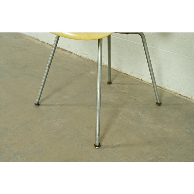 Yellow Charles Eames for Herman Miller Mid-Century Modern Yellow Fiberglass Arm Chair, Circa 1950s For Sale - Image 8 of 11