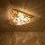Gold-Plated Pyramid Murano Flush Mount or Wall Light from La Murrina, Italy, 1970s For Sale - Image 10 of 13