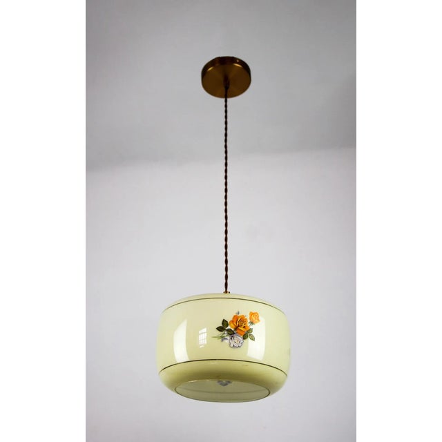Vintage Pendant Lamp, 1970s, in Restored conditions. Designed 1970 to 1979 Up to 250V (Europe/UK Standard).The wiring of...