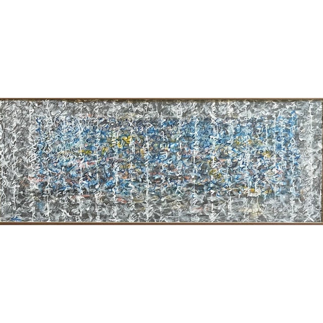 Contemporary Abstract Expressionist Painting by Satori Gregorakis, Framed For Sale - Image 3 of 3