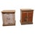 Brown French Rustic 2-Door Cupboards with Distressed Paint, Set of 2 For Sale - Image 8 of 8
