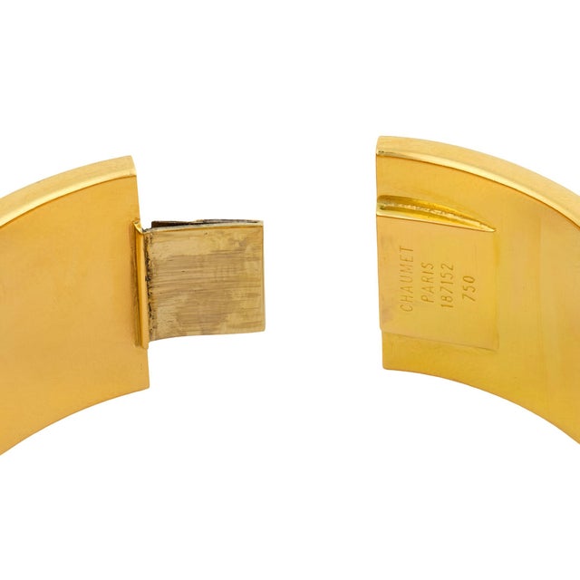 1980s Chaumet French 18k Yellow Gold Abacus Bangle For Sale In Los Angeles - Image 6 of 6
