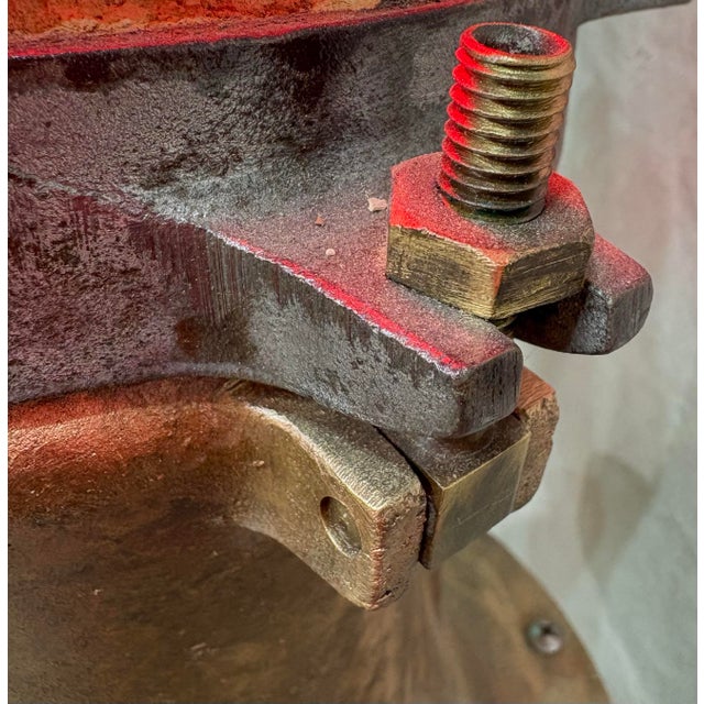 Mid 20th Century Rare Wallace & Tiernan Marine / Pair of Maritime Navigation Lights Made Floor Lamps - Nautical Beach House Decor For Sale In New Orleans - Image 6 of 12