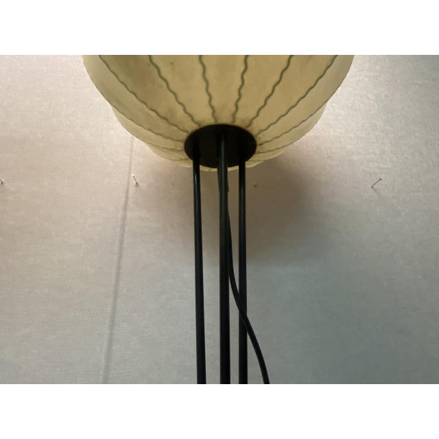 Mid-Century Tripod Cocoon Floor Lamp attributed to Goldkant Leuchten, 1950s For Sale - Image 5 of 18