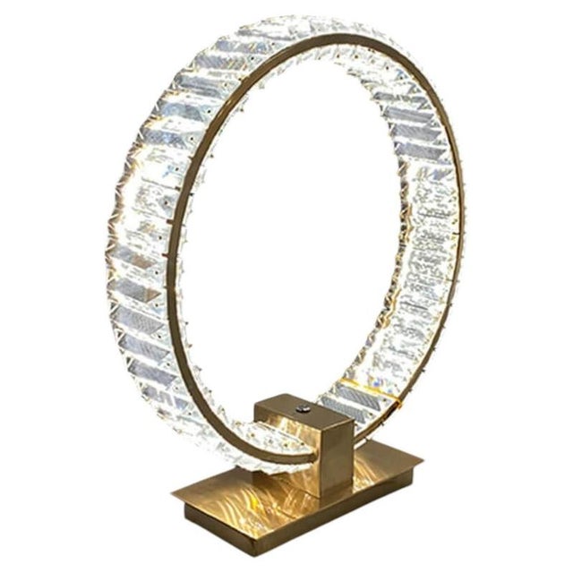 Gold Collection Orione 2.0 Table Lamp in Metal and Crystal by Jago For Sale - Image 8 of 8