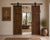 Antique Indian Carved Teakwood and Brass "Folk Art" Door, c. 1880, the 4 panels on each door (it opens in the middle)with...