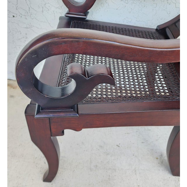 Stanley British Colonial Dining Chairs American Craftsman Collection Set of 6 For Sale - Image 16 of 18