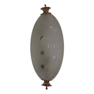Murano Glass and Brass Wall Lamp by Paolo Venini for Venini, Italy, 1940s For Sale