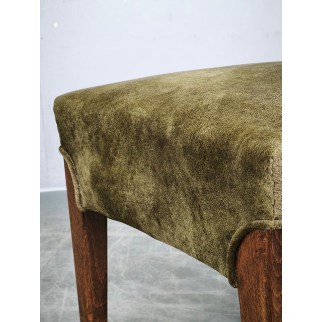 1930s Art Deco Beech Stool, Former Czechoslovakia, 1930s For Sale - Image 5 of 10