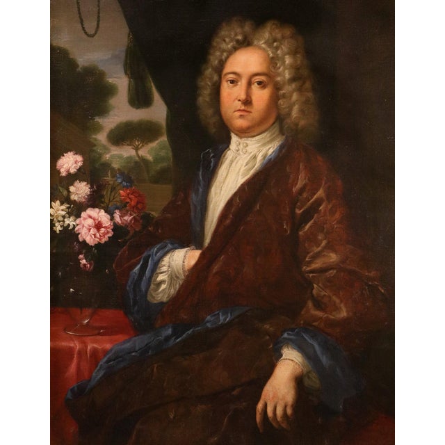 Workshop of Anton Raphael Mengs, Portrait of a Gentleman, 1760, Oil on Canvas For Sale - Image 10 of 16