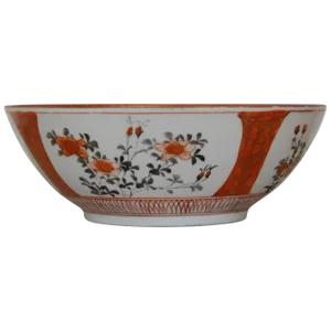 Early 19th Century Oriental Bowl With Flowers
