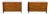 Pair of French 19th Century Three-Drawer Walnut Commodes with White Marble Tops For Sale