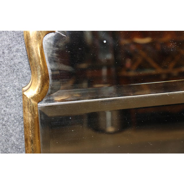 Hollywood Regency Style Carved Gilt Beveled Glass Mirror Attr. Friedman Brothers For Sale In Philadelphia - Image 6 of 9