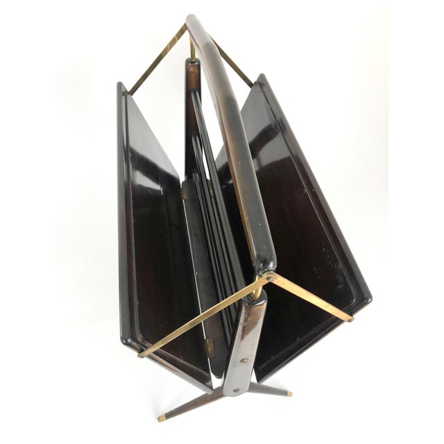 Mid-Century Italian Magazine Rack in Ico Parisi Style For Sale - Image 13 of 18