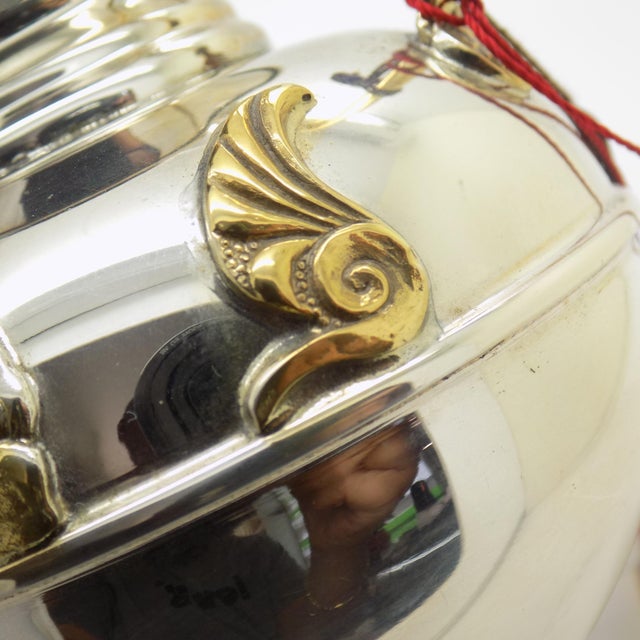 4oz. Vintage Italian Genuine Silver Gilded Assyrian Persian Vase Etruria Firenze Toscana Tuscany For Sale - Image 9 of 18
