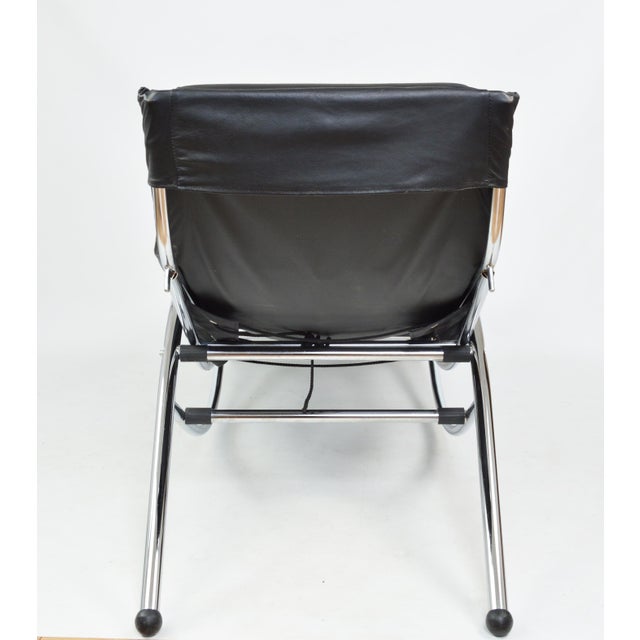 Leather Chaise Lounge, 1980s For Sale - Image 13 of 18