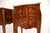 Brown Antique French Inlaid Marble Top Bedside Chests, 1900, Set of 2 For Sale - Image 8 of 11