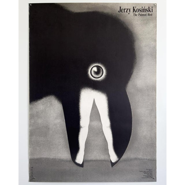 Black The Painted Bird Original Polish Poster by Wiesław Rosocha, 1991 For Sale - Image 8 of 9