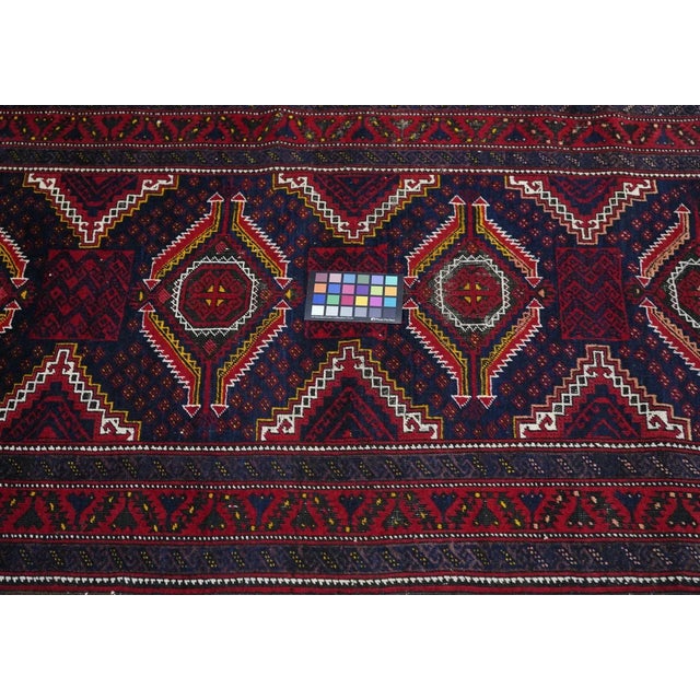 Textile Vintage Balouch Rug 3'5'' x 6'3'' For Sale - Image 7 of 9