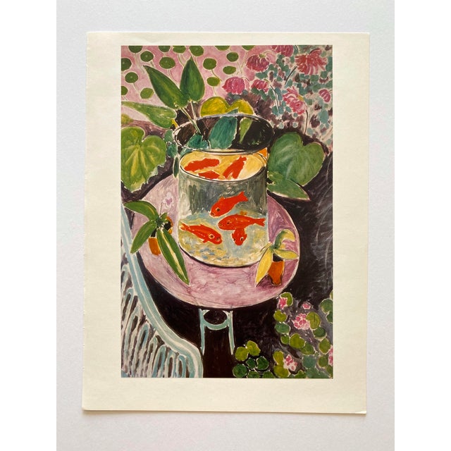 Henri Matisse Vintage 1981 First Edition Postimpressionist Lithograph Print " Goldfish " 1911 For Sale In Kansas City - Image 6 of 10