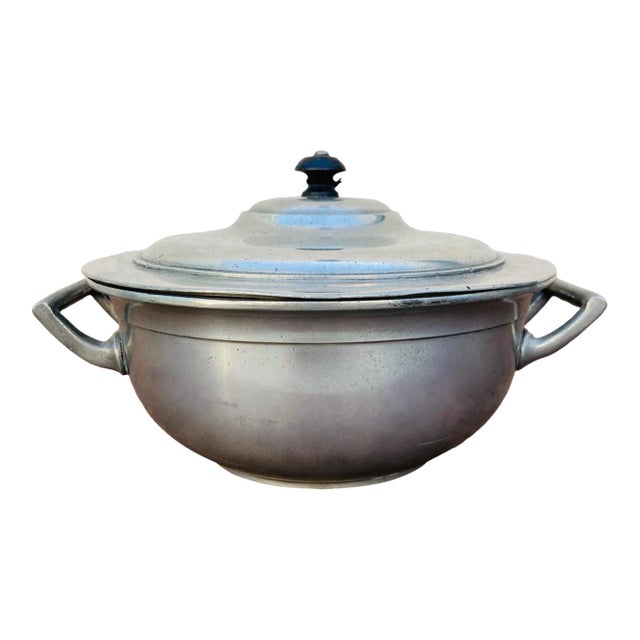 Mid 20th Century Mid Century Pewter French Serving Dish For Sale