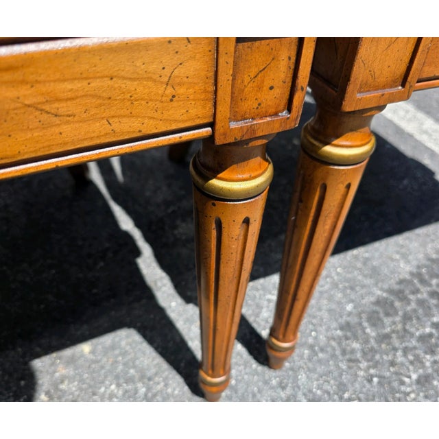 Mid 20th Century Henredon Furniture Breakfast Table W/1 Leaf and 4 Chairs - Set of 5 For Sale - Image 14 of 16