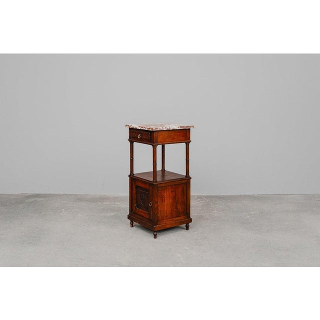 French Oak Bedside Tables, 1900, Set of 2 For Sale - Image 9 of 18