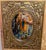Mexican 2021 Park Hill Collection Antiqued Gold Oval Wall Mirrors—a Pair For Sale - Image 3 of 9