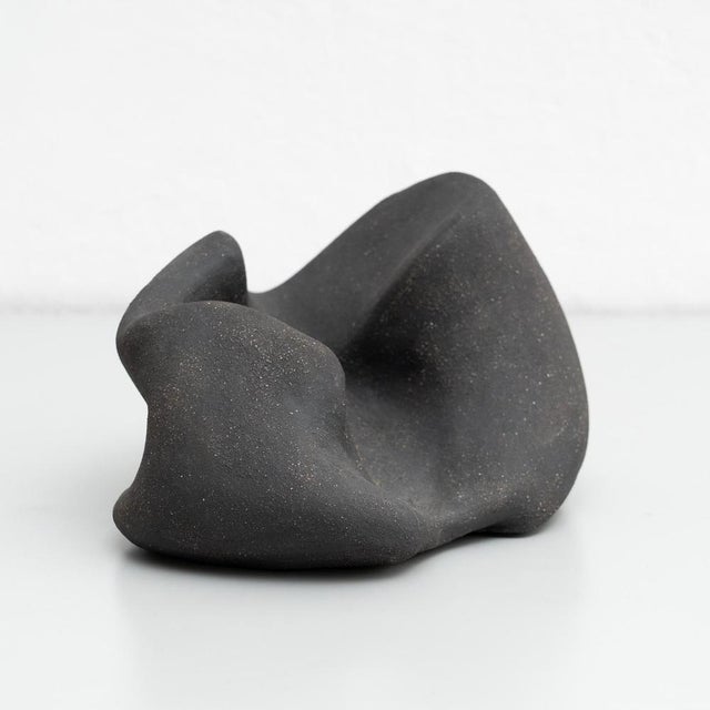 Discover the contemporary elegance of 'Sculpture 0002,' a high-fired clay biomorphic sculpture by Spanish artist David...