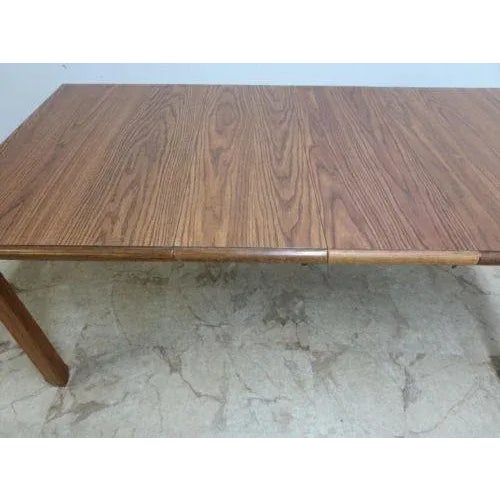 Brandt Ranch Oak Rustic Lodge Dining Room Work Table Chairish