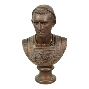 Late 19th Century Bronze Bust of Caesar