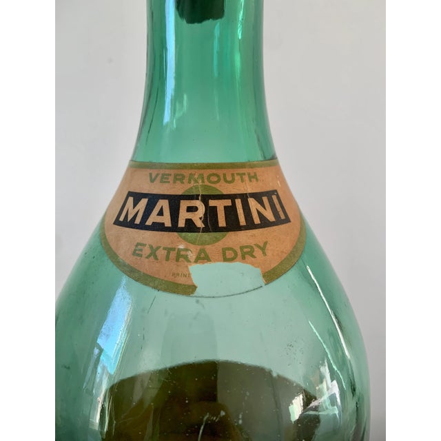 Mid-Century Modern Mid-20th Century Extra Large Martini & Rossi Vermouth Glass Bottle For Sale - Image 3 of 13