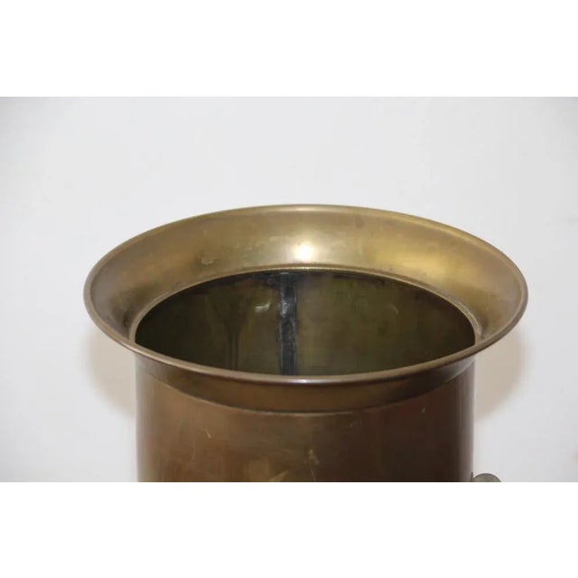 1950s Minimalist Gold Umbrella and Cane Holder, 1950s For Sale - Image 5 of 10