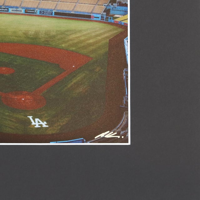 Dodger Stadium Almost Gametime 2 - Original Los Angeles Stadium Mixed Media Photography and Acrylic Artwork on Paper by Pete Kasprzak For Sale - Image 4 of 6