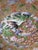 Large Antique Japanese Cloisonné Enamel on Brass Charger With Carved Wood Stand - 20" For Sale In Los Angeles - Image 6 of 8