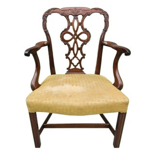 Antique 19th Century Georgian Style Armchair For Sale