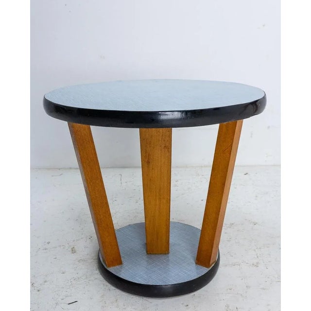 Vintage French Nesting Tables Formica Top, 1950s, Set of 3 For Sale - Image 6 of 10