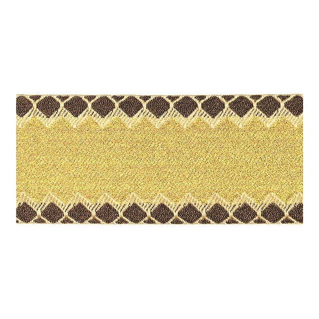 SAMPLE - Schumacher Allure Metallic Tape In Gold For Sale