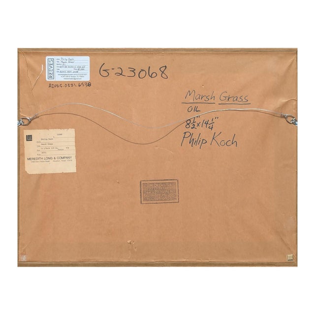 Philip Koch "Marsh Grass" Contemporary Colorful Wetlands Landscape Oil Painting, 20th Century For Sale - Image 4 of 12