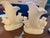 Ceramic Vintage Frog Band Jardinière Vase Pair, Made in Japan For Sale - Image 7 of 7