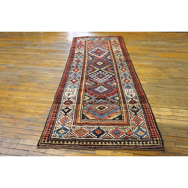19th Century Caucasian Moghan Carpet ( 3'5" x 9'5" - 104 x 287 )