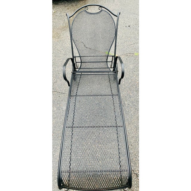 Vintage Wrought Iron Chaise Lounge Chairish